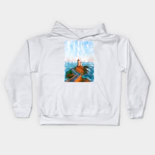 Lighthouse Brittany France - For Lighthouse Lovers Kids Hoodie